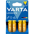 Batterie AA/Mignon VARTA Longlife, hohe Lebens- & Lagerdauer, 1,5 V, 4 Stück
