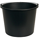 Baueimer GRIPLINE, 12 l, Kunststoff, Liter-Skala, schwarz