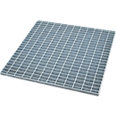 Bauer caillebotis pour bacs de rétention en inox type VAW-1, jusqu'à 1000 kg/m², L 785 × P 785 × H 30 mm, acier galvanisé à chaud
