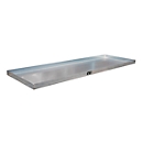 Bauer KGW 5 kleine bak, inhoud 40 l, tot 150 kg, zonder geperforeerd rooster, B 1850 x D 600 x H 60 mm, gegalvaniseerd staal