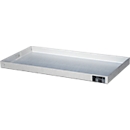 Bauer Kleingebindewanne KGW 2 V4A, ohne Lochblechrost, L 940 x B 470 x H 60 mm, 25 L, 150 kg, Edelstahl 1.4571, Silber