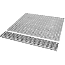 Bauer rooster voor roestvast stalen opvangbakken type VAW-1000, tot 1000 kg/m², B 1435 × D 1435 × H 30 mm, roestvast staal 1.4571