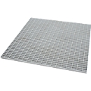 Bauer rooster voor roestvaststalen putten type VAW-4/A, tot 1000 kg/m², B 1185 × D 1185 × H 30 mm, roestvast staal 1.4571