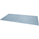 Bauer roosterset voor roestvaststalen opvangbakken type VAW-1000-2, tot 1000 kg/m², B 2630 × D 1280 × H 30 mm, vuurverzinkt staal