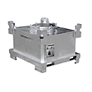 BAUER SAF 450 container voor gevaarlijk afval, plaatstaal, thermisch verzinkt, afsluitbaar, B 1200 x D 1000 x H 820 mm