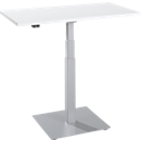 Beistelltisch Set Up, elektrisch höhenverstellbar, Monosäule, B 1000 x T 600 x H 635-1285 mm, weiss/weissalu
