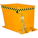 Benne basculante GU-RZ55, pour chariot, sécurité anti-bascule et anti-glissement, 550 L, jaune RAL 2000