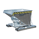 Benne basculante type 3S 300 pour gerbeur, capacité de charge 750 kg, avec bascule sur 3 côtés, galvanisé