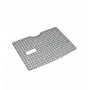 Beschermrek BIO-CIRCLE®, voor wastafel SL Compact, geperforeerde roestvrijstalen plaat, zilver