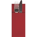 Bestecktaschen Papstar "Airlaid", 5 x 100 Stk., B 85 x H 200 mm, 1/8 Falz, Airlaid, bordeaux