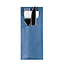 Bestekzakjes Papstar, incl. wit servet, 520 st, B 85 x H 200 mm, papier, blauw