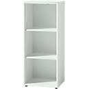 Bibliothèque étagères MONTERIA, 3 HC, panneau de particules, l. 400 x P 370 x H 1200 mm, blanc