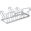 Bicycle stand, 2-sided, for tyres up to 55 mm, W 1050 x D 3200 x H 500 mm, hot-dip galvanised steel, 6 parking spaces, assembled