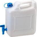 Bidons d'eau ECO, avec robinet, 10 L, nature