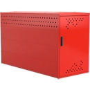 BikeBox 1 G bike rack with gable roof, traffic red RAL 3020