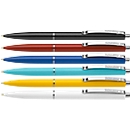 Biros Schneider K15, ancho de trazo medio 1,0 mm, color de escritura azul, cuerpo colores surtidos, indeleble, recargable, 50 unidades