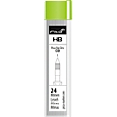 Bleistiftmine Pica Fine Dry HB 7030, Minendurchmesser 0,9 mm, Härtegrad HB, Schreibfarbe graphit, 24 Stück in Dose mit Drehdeckel