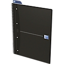 Bloc collège Office Oxford, format A4+, 70 feuilles quadrillées, lot de 5, noir