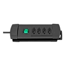 Bloc multiprise Premium-Line 4 prises, noir