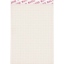 Bloc-notes ELCO, quadrillé avec interlignes de 4 mm, format A5, 100 feuilles, gris