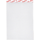 Bloc-notes ELCO, quadrillé avec interlignes de 4 mm, format A6, 100 feuilles, blanc