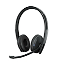 Bluetooth Headset EPOS | Sennheiser ADAPT 261, binaural, UC-optimiert, zertifiziert für Microsoft Teams®, bis 25 m, bis 27 h, USB-C-Dongle, schwarz