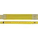 BMI duimstok, 2m lengte, beuken, geel, EG III nauwkeurigheid, breedte 16mm