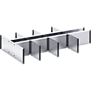 Bodem verso scheidingswanden, fronthoogte lade 175 mm, B 1050 x D 550 x H 127 mm, plaatstaal, grijs
