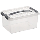 Boîte de rangement Sunware Q-line, couvercle avec poignée, 6 l, L 300 x L 200 x H 140 mm