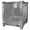 Boîte de transport BAUER STB 1000, en tôle d'acier, galvanisée à chaud, verrouillable, L 1200 x P 1000 x H 1235 mm