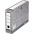 Boîtes d'archives Bankers Box - en carton recyclé FSC - dos 80 mm - blanc-gris - 10 pièces