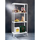 Boltless shelving, H 1800 x W 1200 x D 350 mm, white