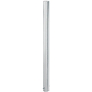 Borne en inox, couvercle plat, fixe, ancrage de sol