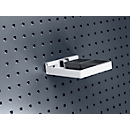 Bott Lochplatten-Ablageschale Perfo S1, B 154 x T 89 x H 39 mm, Aluminium, lichtgrau RAL 7035