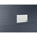 Bott Perfo geperforeerde bordenzak voor documenten, voor A4 liggend formaat, met transparant deksel, B 300 x D 4 x H 215 mm, lichtgrijs RAL 7035