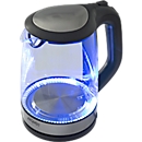 Bouilloire exquisit 3501 swg WK, verre, 2 L, 2200 W, avec éclairage intérieur, rotation à 360°,