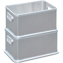 Box, aluminium, zonder deksel, 30 liter