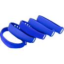 Bracelet RFID, f. Systèmes de verrouillage RFID, Mifare Ultralight (13,56 MHz), bleu, 5 pcs