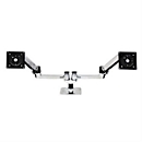 Bras de moniteur ergotron® LX, pour 2 écrans jusqu'à 27″ &amp; jusqu'à 9,1 kg par moniteur, support de table, réglable en hauteur, inclinable, VESA, noir mat.
