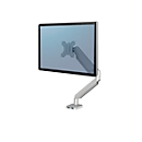 Bras de support pour écran unique, série Platinum de Fellowes, couleur argent, jusqu'à 9 kg et 30 pouces