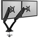 Bras pour écran double Vantage Office, jusqu'à 27 pouces par bras, 2-9 kg par bras, réglable en hauteur/profondeur, fonction d'inclinaison, VESA, noir