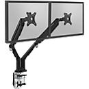 Bras pour écran double Vantage Premium, jusqu'à 36 pouces par bras, jusqu'à 2-9 kg par écran, réglable en hauteur/profondeur, fonction d'inclinaison, VESA, noir