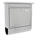 Brievenbus Lettero Inox, postrol, roestvrij staal
