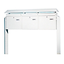 Brievenbus-unit Terzo, 3-voudig, wit