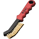 Brosse métallique ROKI, longueur 225 mm, 0,25 mm, MS, 2 rangées, LESSMANN