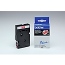 Brother Schriftbandkassette TC-495, 9 mm breit, rot/weiß