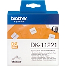 Brother vierkante etiketten DK-11221, 23x23 mm, 1000 stuks