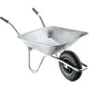 Brouette galvanisée , 100 litres, 13,5 kg, capacité de charge 250 kg
