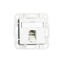 BTR E-DAT C6 8(8) UPk - Anschlussdose, Unterputz - CAT 6 - RJ-45 - Pure White, RAL 9010