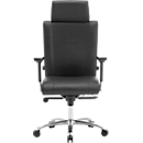 Bürostuhl NON STOP, mit Armlehnen, desinfektionsmittelbeständig, Sitzzeit 24 h, bis 150 kg, Lordosenstütze